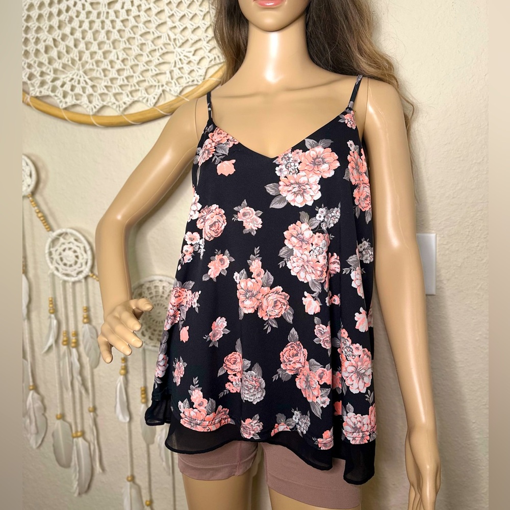 Sweet Wanderer Boho Floral Tank Top